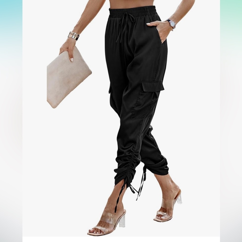 Women's Satin Jogger Pants
